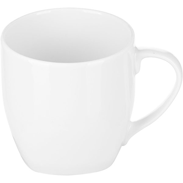 Кружка «Квадро»;фарфор;400мл;,L=12,5см;белый Кружка «Квадро»;фарфор;400мл;,L=12,5см;белый