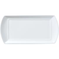 Блюдо «Классик Вайт» прямоугольное;кост.фарф.;,L=25,B=13см;белый