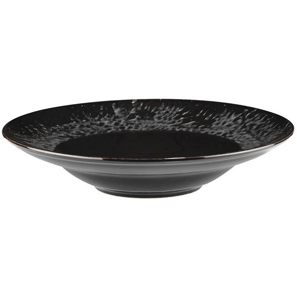 Тарелка для пасты «Нанокрем Блэк»;фарфор;450мл;D=270,H=57мм;черный