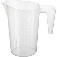 Стакан мерный с ручкой;пластик;1л;,H=18,8,L=18,B=11,6см;белый