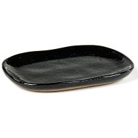 Блюдо «Мерси» №4;песчаник;,H=7,L=98,B=65мм;синий