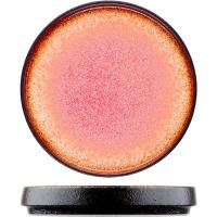 Тарелка «Агат»;фарфор;D=10,4см;красный