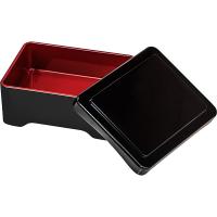 Бокс для унадзю;пластик;0,7л;,H=70,L=175,B=135мм;черный,красный