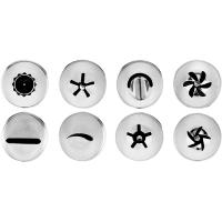 Набор кондитерских насадок[8шт];сталь нерж.;D=18,H=30,L=115,B=60мм;металлич.