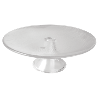 Подставка для торта «Клиа»;стекло;D=270,H=95мм;прозр.