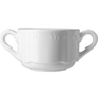 Чашка бульонная «В.Виена»;фарфор;300мл;D=100,H=65,L=160мм;белый