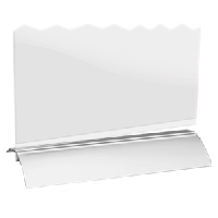 Подставка наст. д/меню А5 «Флэш»;пластик,алюмин.