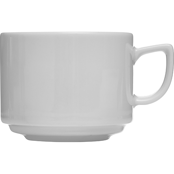 Чашка чайная «Эсс Класс»;фарфор;150мл;D=78,H=60,L=105мм;белый