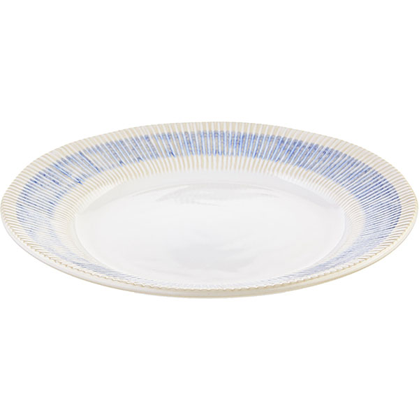 Тарелка;керамика;D=275,H=35мм;белый,голуб.