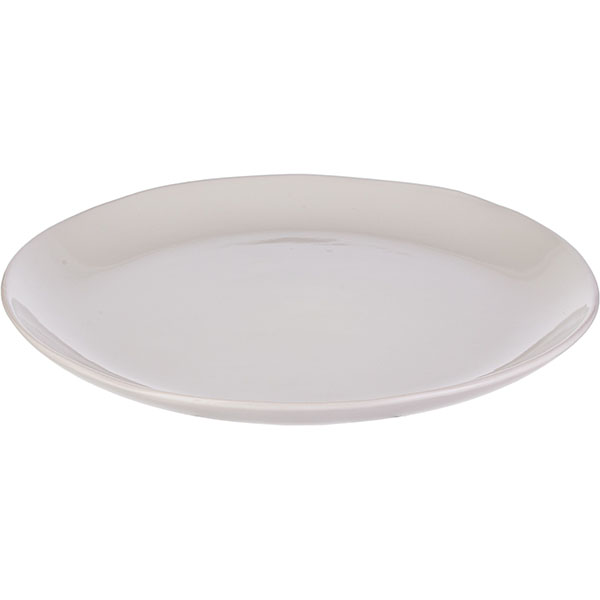 Тарелка «Сублим Айвори»;керамика;D=285,H=25мм;белый