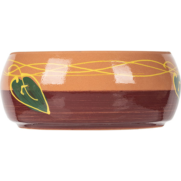 Горшок для запекания в ассортименте;керамика;0,9л;D=170,H=65мм;коричнев.