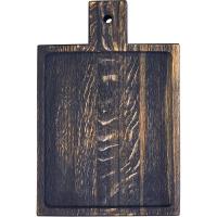 Доска для подачи;дуб;,H=25,L=240,B=200мм;черный дуб,деревян.