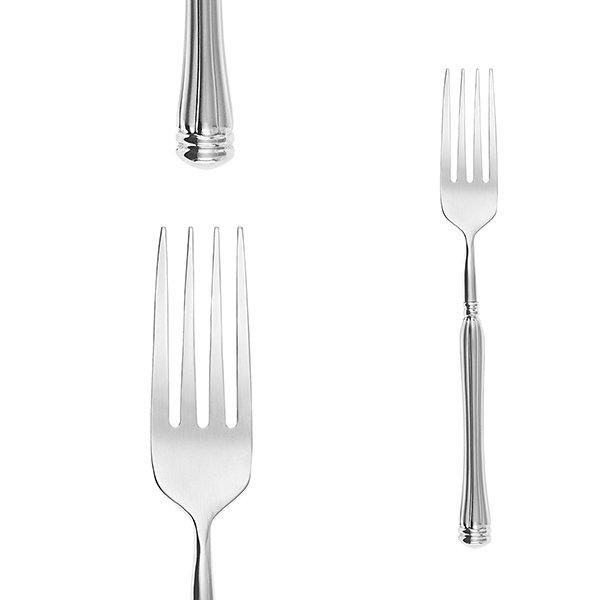 Вилка столовая «Адам»;хромоник. сталь;,L=21см;металлич.