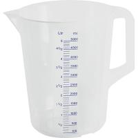 Кувшин мерный;полипроп.;5л;D=20,5,H=27см;прозр.