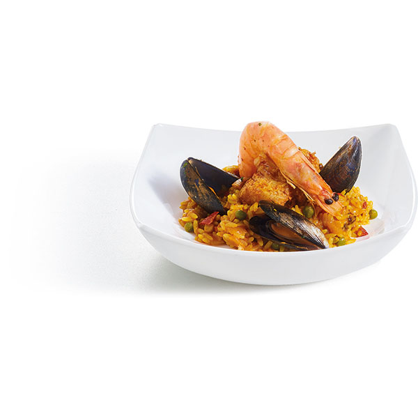 Тарелка глубокая «Квадрато»;стекло;0,8л;,H=5,L=20,B=20см;белый