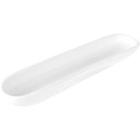 Блюдо для комплимента «Кунстверк» для оливок;фарфор;,H=25,L=200,B=40мм;белый