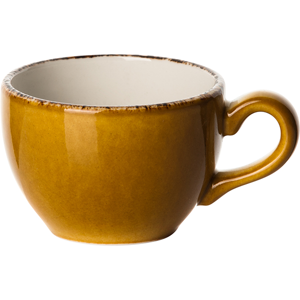 Чашка кофейная «Террамеса мастед»;фарфор;85мл;D=65,H=50,L=85мм;св.корич.