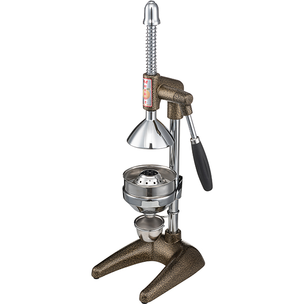 Пресс для цитрусовых и граната;сталь нерж.;D=11,H=49,L=24,B=19см;бронз.