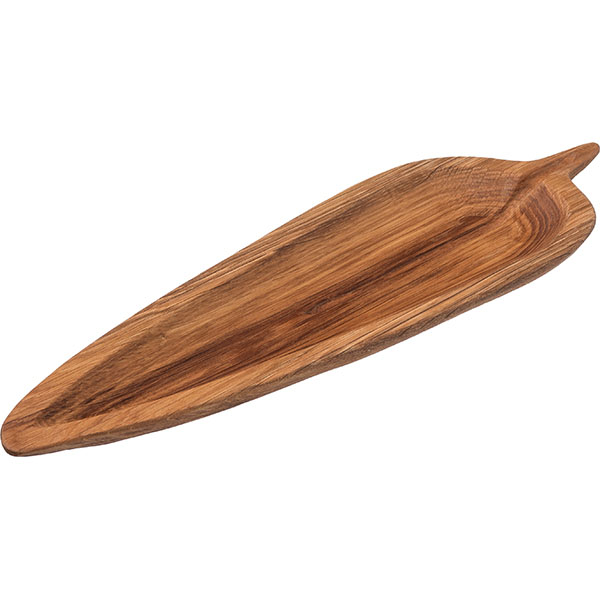 Блюдо «Ива» светлый дуб;,H=3,L=44,B=13см