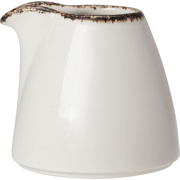 Молочник «Браун Дэппл»;фарфор;85мл;белый,коричнев.