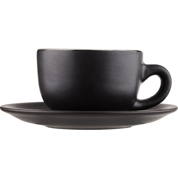 Чайная пара «День и ночь»;керамика;150мл;D=15,H=7см;белый,черный