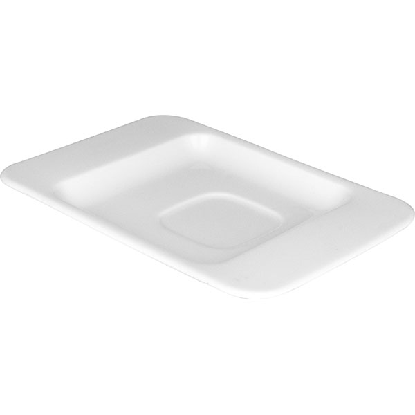 Блюдце «Лайк»;фарфор;,L=17,B=12см;белый