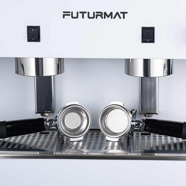 Кофемашина «Futurmat Ottima EVO Semiaut 2»;сталь оцинк.;11л;,H=42,L=52,1,B=71см;2,8Квт;белый