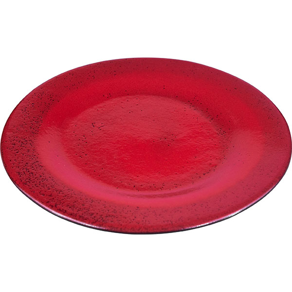 Тарелка «Млечный путь красный»;фарфор;D=20см;красный,черный