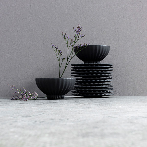 Салатник «Пекое»;керамика;D=120,H=65мм;черный