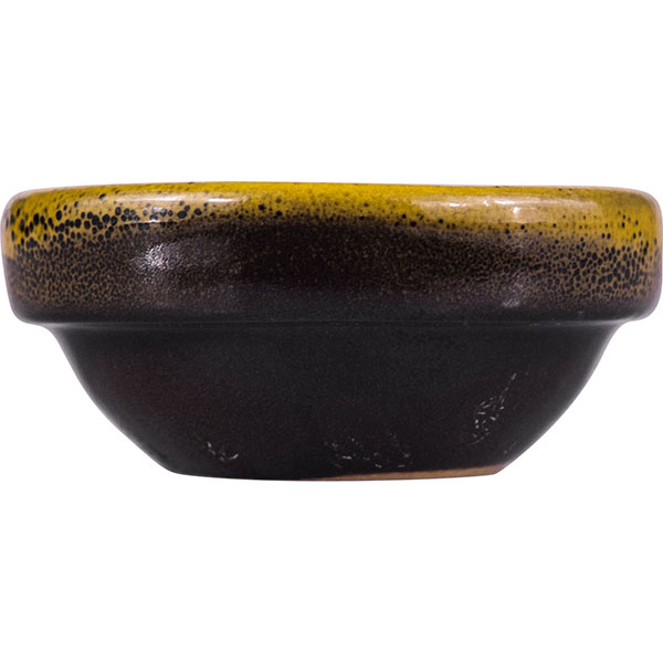 Соусник «Млечный путь салатовый»;фарфор;30мл;D=60,H=25мм;салатов.,черный