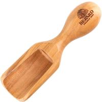 Совок для сыпучих продуктов;дер. олива;,L=10см;бежев.