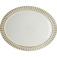 Блюдо «Аделаид» овальное;фарфор;,L=34,B=26см;кремов.