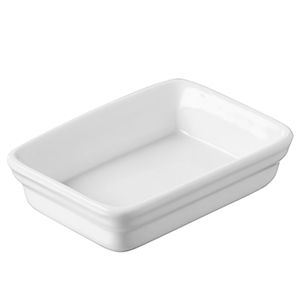 Форма для запекания;фарфор;20мл;,H=2,L=7,B=5см;белый