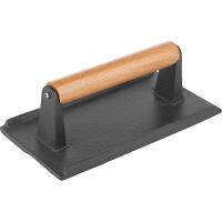 Пресс для гриля «Эмбер Каст Мэтт»;чугун,дерево;,L=21,B=11см;черный,св. дерево