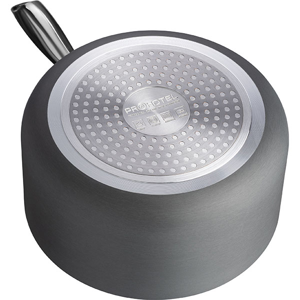 Сотейник «Уитфорд»;алюм.литой,сталь нерж.;3л;D=20,H=10см;граф.,черный