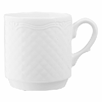 Кружка «Афродита»;фарфор;300мл;D=8,H=9,L=11см;белый