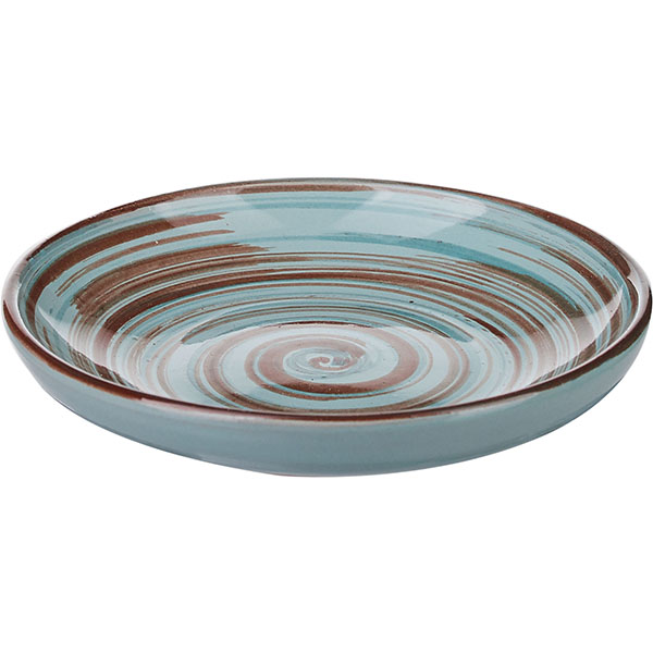 Блюдце «Скандинавия»;керамика;D=98мм;голуб.