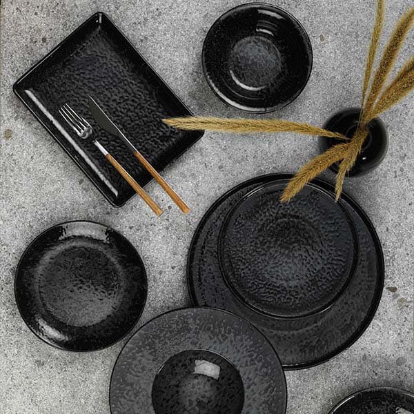 Тарелка «Нанокрем Блэк» мелкая;фарфор;D=210,H=24мм;черный