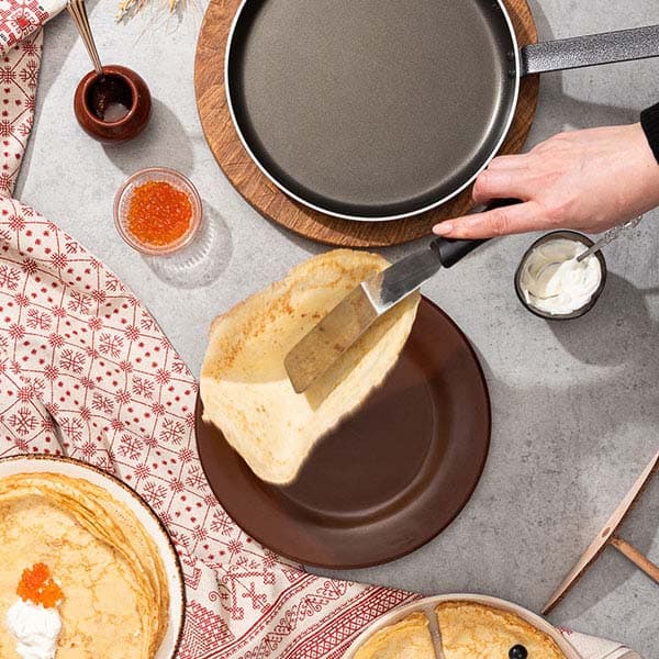 Лопатка изогнутая;сталь нерж.;,L=278/150,B=60мм;металлич.,черный