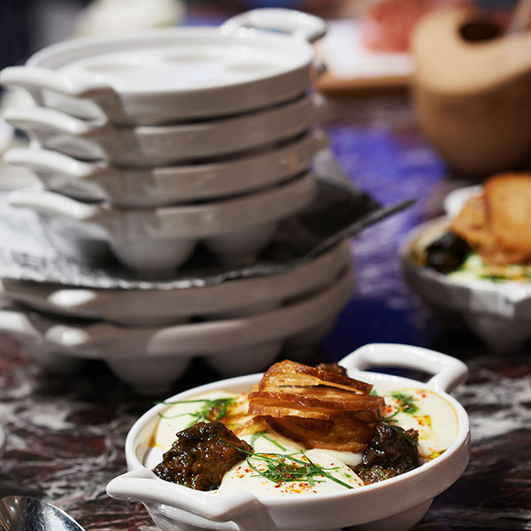 Блюдо для улиток «Бель Кузин»;фарфор;,H=45,L=180,B=122мм;белый