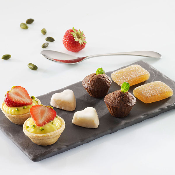 Блюдо для подачи «Базальт»;керамика;,L=20,B=10см;черный,матовый