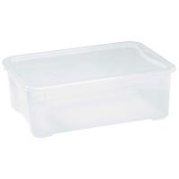 Контейнер для продуктов «Кристалл» с крышкой  ;полипроп.;31л;,H=19,L=55,5,B=39см;прозр.