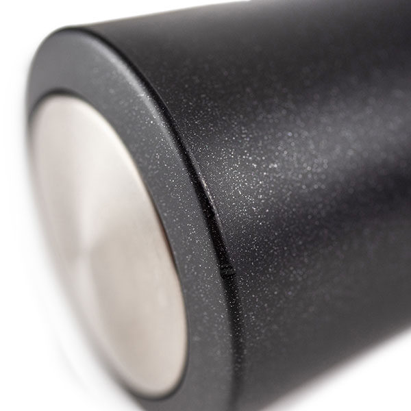 Мельница для соли «Даман» электрическая;акрил,сталь нерж.;,H=16см;черный,металлич.