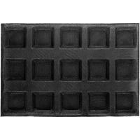 Форма кондитерская «Квадрат» 93*93*28мм[15шт];силикон;,L=60,B=40см