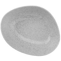 Салатник «Гэлэкси»;фарфор;1,2л;D=230,H=73мм;матовый,свет.-сер.