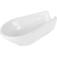 Подставка для ложки «Кунстверк»;фарфор;,H=25,L=91,B=55мм;белый