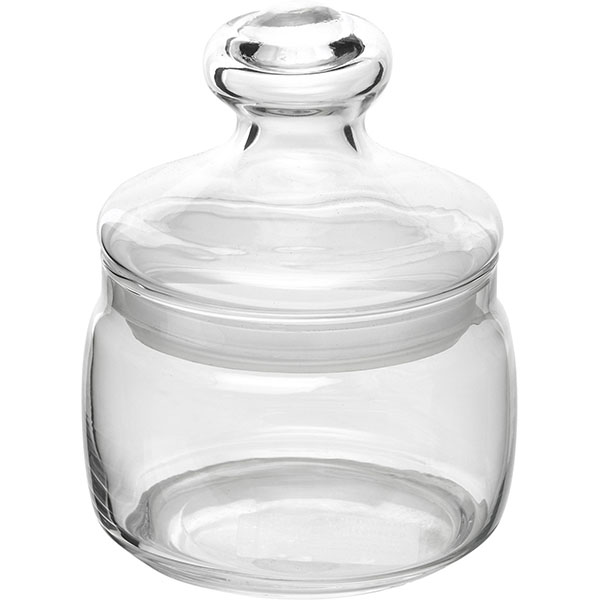 Банка круглая с крышкой «Чешни»;стекло;420мл;D=94,H=130мм;прозр.