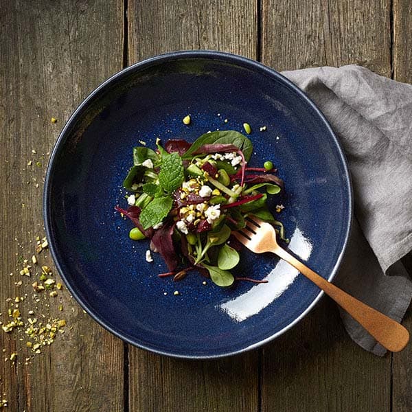 Салатник «Везувиус»;фарфор;0,65л;D=215,H=40мм;синий