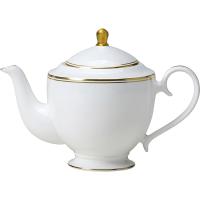 Чайник заварочный «Беништ Голд»;кост.фарф.;0,8л;,H=16,6см;белый,золотой