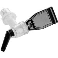 Кран для пивной башни «Проотель» с резьбой без удлинителя;пластик;D=18мм;черный